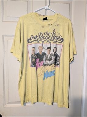 Yellow Graphic Band Tee